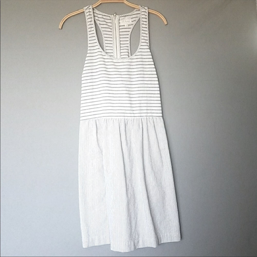 Lou & grey linen stripe dress… with pockets!